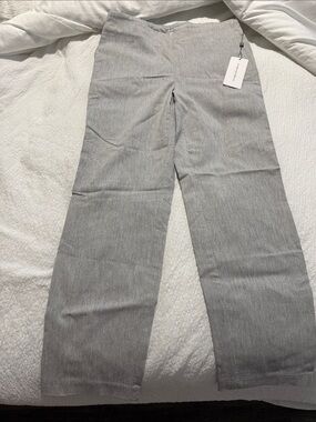 Carolina Belle Light Gray Ankle Crop Pants